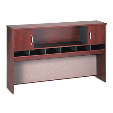 Bush® Series C Collection 2 Door 72w Hutch, Box 2 Of 2, 71.13w X 15.38d X 43.13h, Natural Cherry-graphite Gray freeshipping - TVN Wholesale